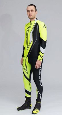 Превью  Комбинезон лыжный FISCHER Nordic Черный/Лимонный (22/23)